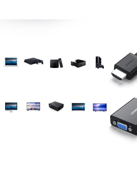 Adapteris HDMI – VGA micro USB AUX audio 3,5 mm mini lizdas juodas
 
Adapteris HDMI – VGA micro USB AUX audio 3,5 mm mini lizdas juodas