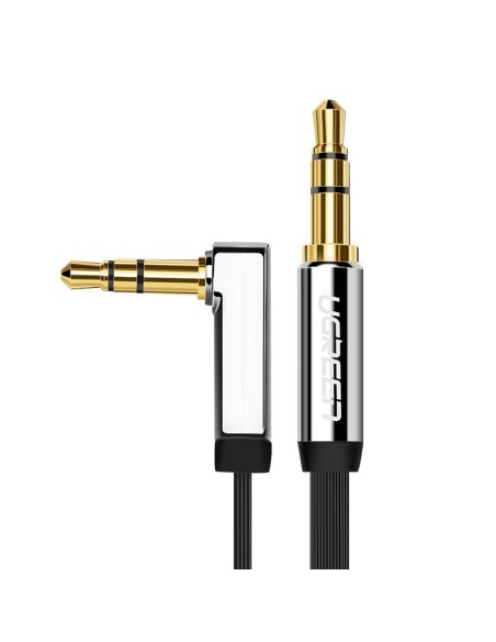 
Plokščias kabelis AUX garso kabelis 3,5 mm mini lizdas 5 m sidabrinis
