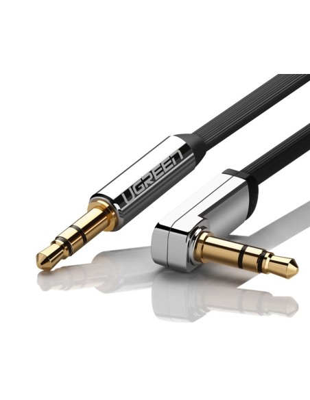 
Plokščias kabelis AUX garso kabelis 3,5 mm mini lizdas 5 m sidabrinis
