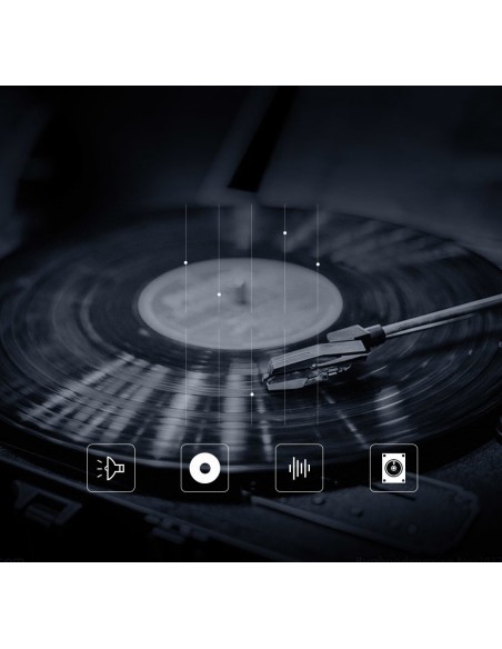 
Plokščias kabelis AUX garso kabelis 3,5 mm mini lizdas 5 m sidabrinis
