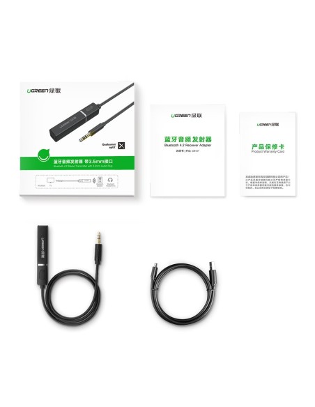 Bluetooth 5.0 siųstuvas, bevielis garso adapteris, 3,5 mm mini lizdas, juodas
 
Bluetooth 5.0 siųstuvas, bevielis garso adapteris, 3,5 mm mini lizdas, juodas
