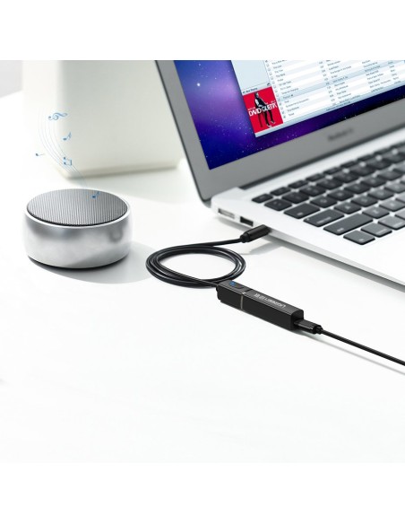 Bluetooth 5.0 siųstuvas, bevielis garso adapteris, 3,5 mm mini lizdas, juodas
 
Bluetooth 5.0 siųstuvas, bevielis garso adapteris, 3,5 mm mini lizdas, juodas