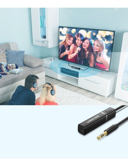 Bluetooth 5.0 siųstuvas, bevielis garso adapteris, 3,5 mm mini lizdas, juodas
 
Bluetooth 5.0 siųstuvas, bevielis garso adapteris, 3,5 mm mini lizdas, juodas
