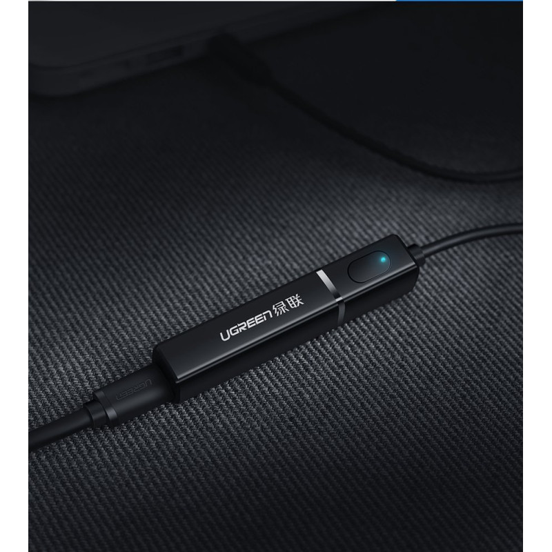 Bluetooth 5.0 siųstuvas, bevielis garso adapteris, 3,5 mm mini lizdas, juodas