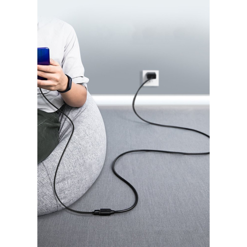 USB 3.0 ilgintuvas, 3 m, juodas