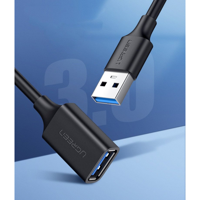 USB 3.0 ilgintuvas, 3 m, juodas