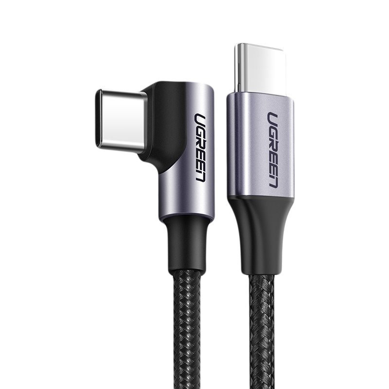 
Kampinis USB-C maitinimo laidas 60W 20V 3A 1m juodos ir pilkos spalvos
