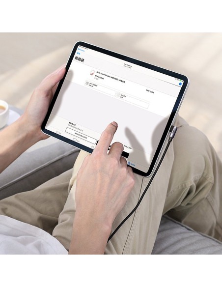 
Kampinis USB-C maitinimo laidas 60W 20V 3A 2m juodos ir pilkos spalvos
