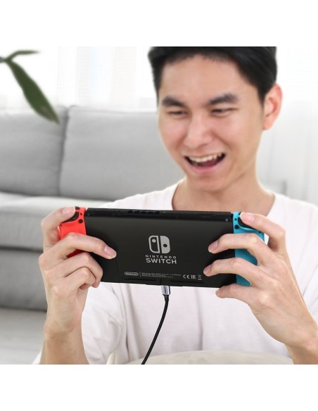 
Kampinis USB-C maitinimo laidas 60W 20V 3A 2m juodos ir pilkos spalvos
