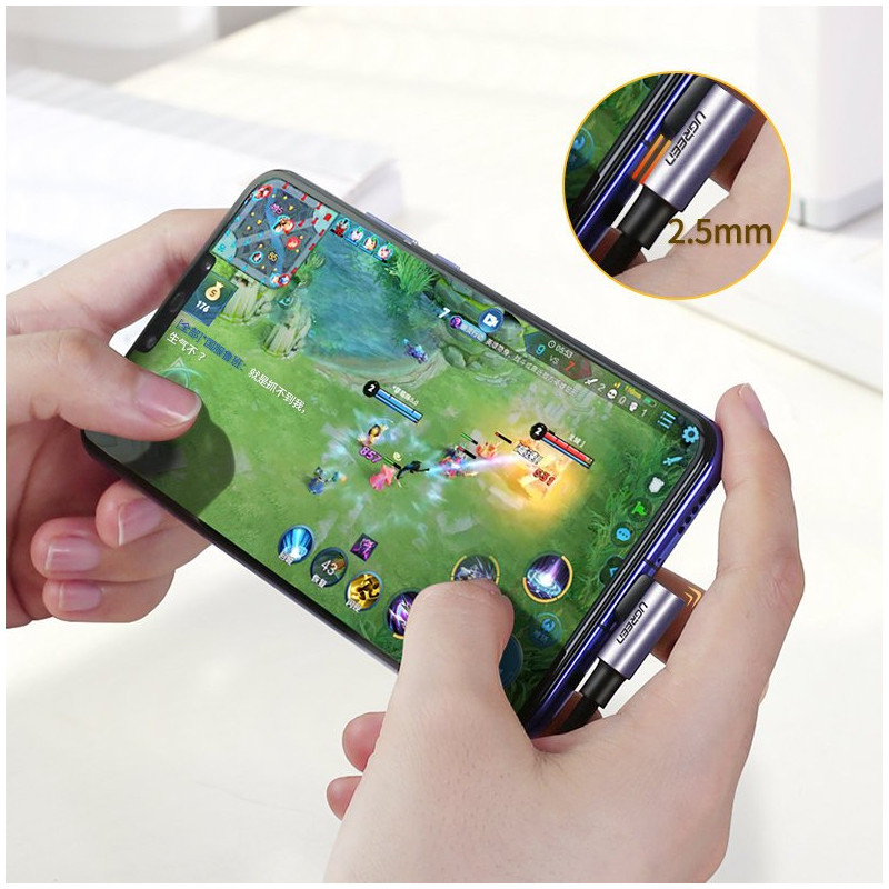 
Kampinis USB-C maitinimo laidas 60W 20V 3A 2m juodos ir pilkos spalvos
