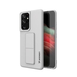 
Silikoninis dėklas su stovu, skirtas Samsung Galaxy S21 Ultra 5G Kickstand Case Pilkas
