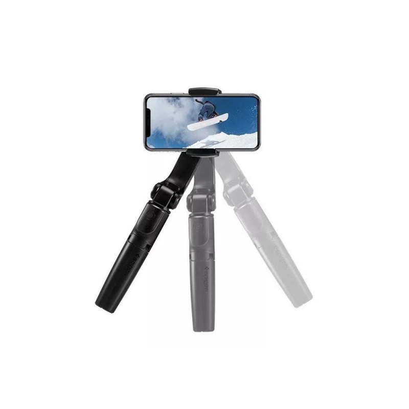 Gimbal asmenukių lazda ir telefono stovas Spigen S610W Bluetooth juodas