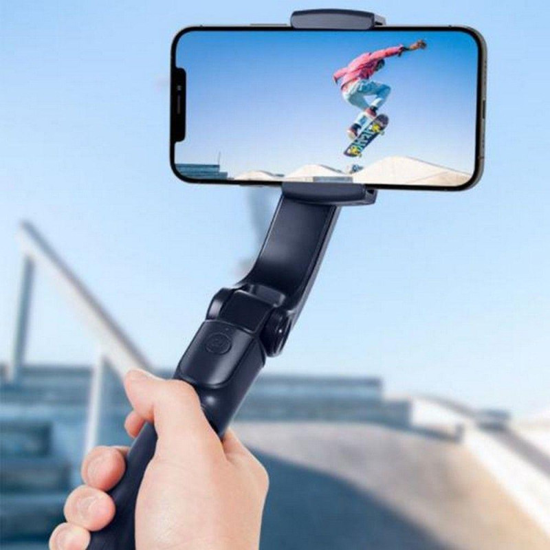 Gimbal asmenukių lazda ir telefono stovas Spigen S610W Bluetooth juodas