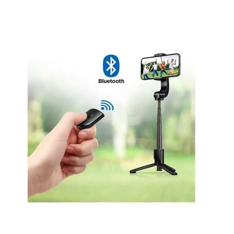 Gimbal asmenukių lazda ir telefono stovas Spigen S610W Bluetooth juodas
