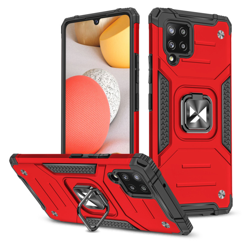 
Šarvuotas dėklo dangtelis + magnetinis laikiklis Samsung Galaxy A42 5G Ring Armor raudonas
