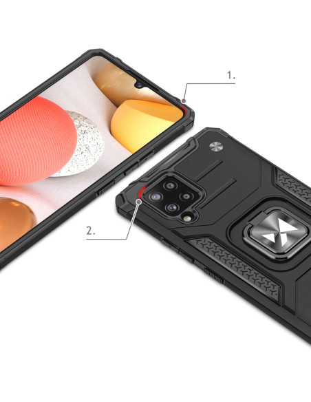 Šarvuotas dėklo dangtelis + magnetinis laikiklis Samsung Galaxy A42 5G Ring Armor raudonas
 
Šarvuotas dėklo dangtelis + magnetinis laikiklis Samsung Galaxy A42 5G Ring Armor raudonas