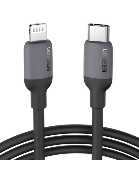
iPhone USB-C – Lightning PD 20W 1m greito įkrovimo laidas, juodas
