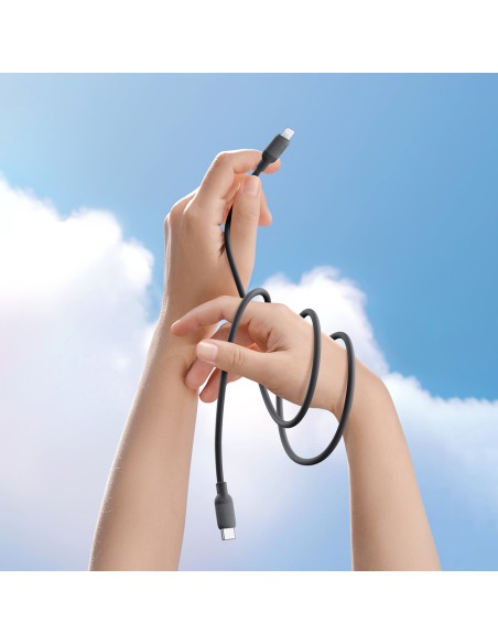 
iPhone USB-C – Lightning PD 20W 1m greito įkrovimo laidas, juodas
