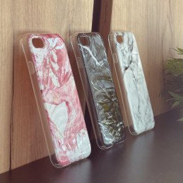
Marmurinis gelio dėklas marmurinis dangtelis Xiaomi Redmi Note 10 5G / Poco M3 Pro rožinis

