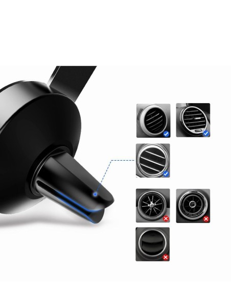 Gravitacinis automobilio laikiklis orlaidei sidabrinis