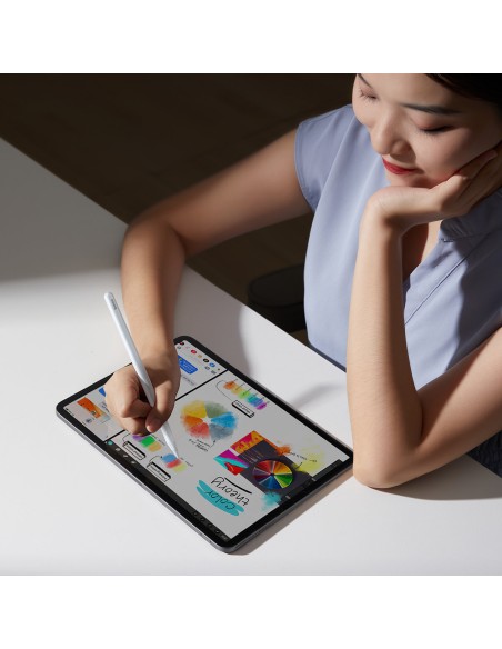 Rašiklis su belaidžiu įkrovimu iPad baltas + keičiamas antgalis