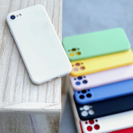 
Silikoninis lankstus patvarus dėklas iPhone 13 mini Color Case raudonas
