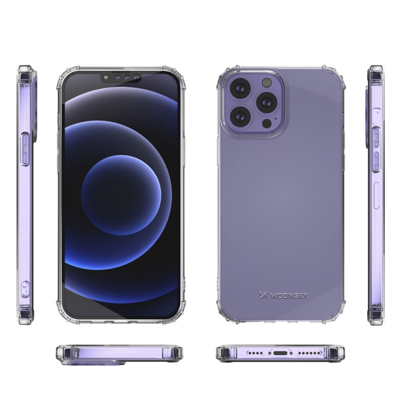 Šarvuotas dėklas iPhone 13 Pro Max Anti Shock skaidrus