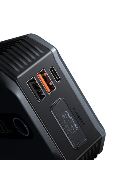 
3in1 stiprintuvo starteris 12V 100A + PowerBank 13000mAh + LED žibintuvėlis
