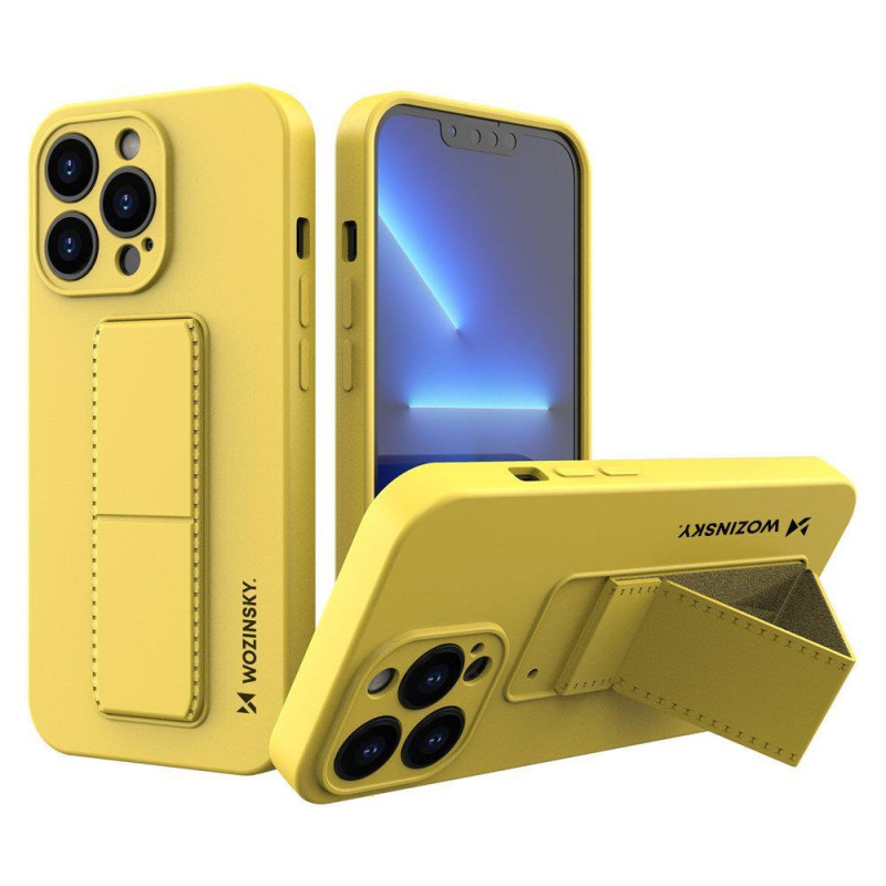 Silikoninis dėklas su stovu iPhone 13 Pro Max Kickstand Case, geltonas
Silikoninis dėklas su stovu iPhone 13 Pro Max Kickstand Case, geltonas