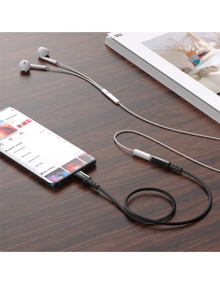 AUX USB-C iki 3,5 mm mini lizdo 18 cm garso ausinių adapteris juodas
 
AUX USB-C iki 3,5 mm mini lizdo 18 cm garso ausinių adapteris juodas