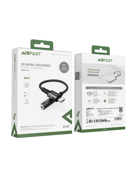 AUX USB-C iki 3,5 mm mini lizdo 18 cm garso ausinių adapteris juodas
 
AUX USB-C iki 3,5 mm mini lizdo 18 cm garso ausinių adapteris juodas