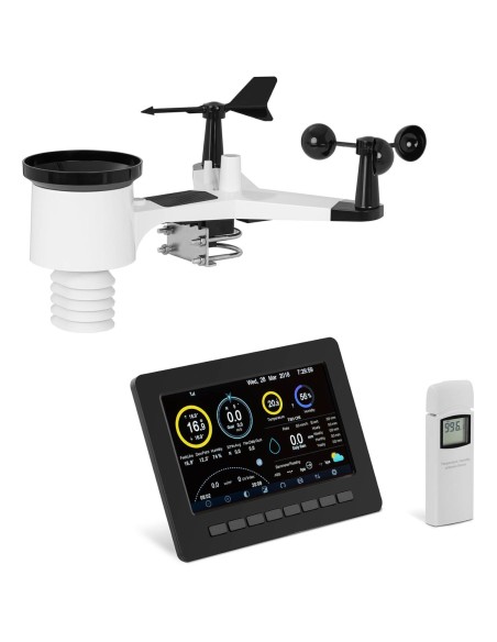 Belaidė oro stotis saulės 7in1 LCD WiFi 100m Belaidė oro stotis saulės 7in1 LCD WiFi 100m