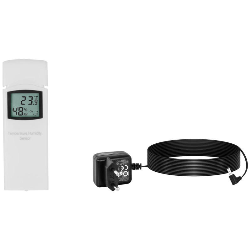 Belaidė oro stotis saulės 7in1 LCD WiFi 100m