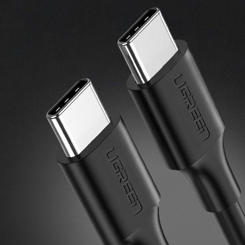 USB-C laidas įkrovimui ir duomenų perdavimui 3A 3m juodas