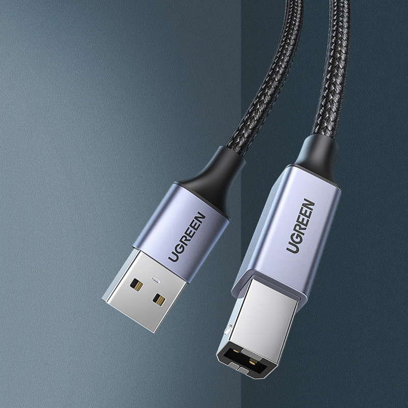 Spausdintuvo kabelis USB-B - USB 2.0 480 Mbps 5 m juodas
