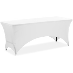 Lankstus universalus užvalkalas stačiakampio formos stalui 180 x 74 cm baltas