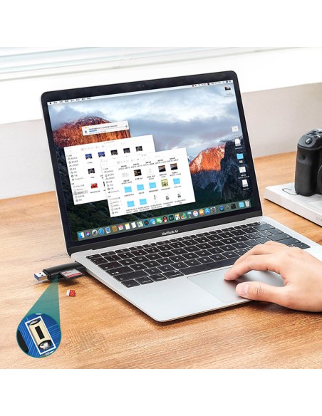 Adapteris 2 USB-A ir USB-C kištukai, SD ir micro SD kortelių skaitytuvas, juodas
 
Adapteris 2 USB-A ir USB-C kištukai, SD ir micro SD kortelių skaitytuvas, juodas