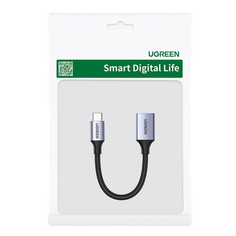USB-C į USB-A 5Gb/ s laido adapteris 15cm juodas