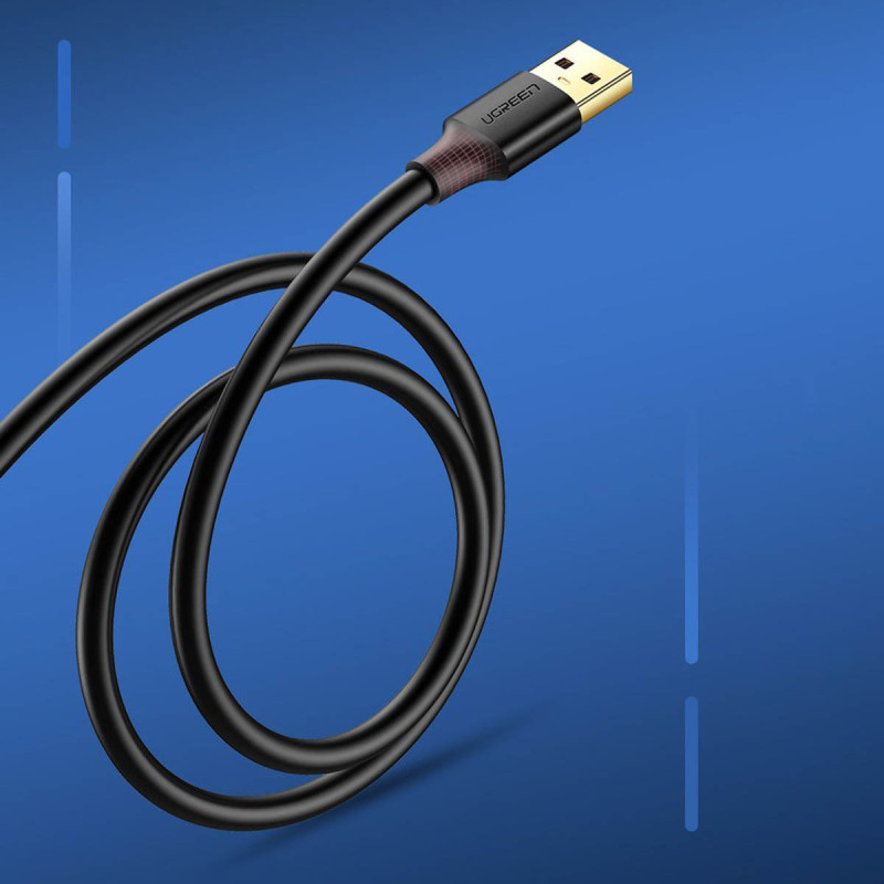USB-A 3.0 5Gb/ s ilgintuvo adapteris 0.5m juodas