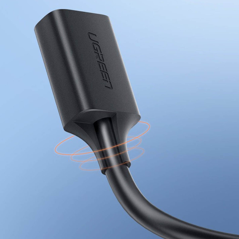 USB-A 3.0 5Gb/ s ilgintuvo adapteris 0.5m juodas