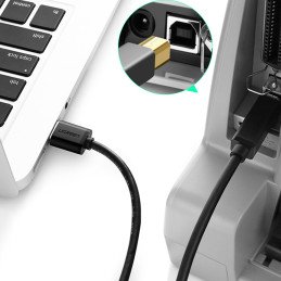 
USB-A - USB-B 5Gb/ s spausdintuvo laidas, 2m, juodas
