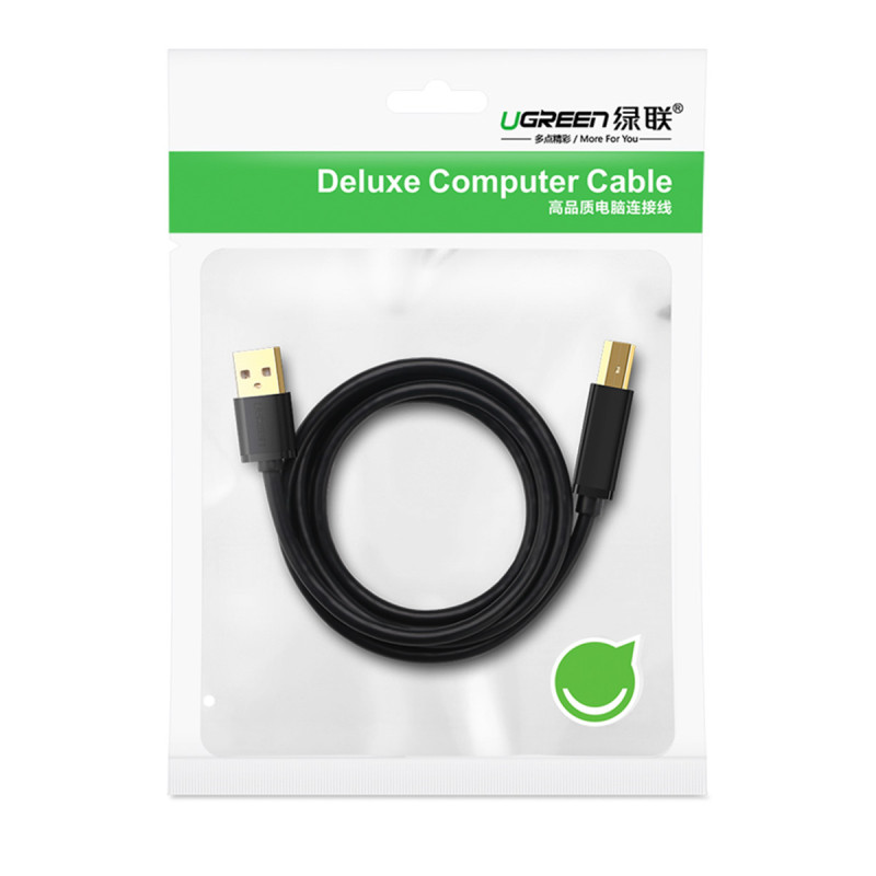 USB-A - USB-B 5Gb/ s spausdintuvo laidas, 2m, juodas