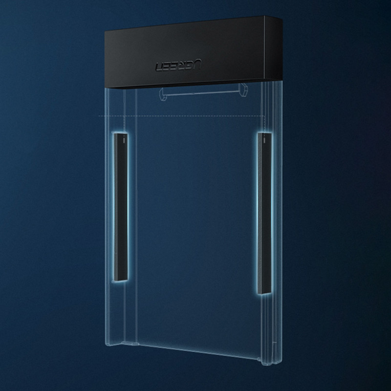 SSD HDD 2.5& 39 & 39 USB 3.0 SATA kietojo disko korpusas, juodas