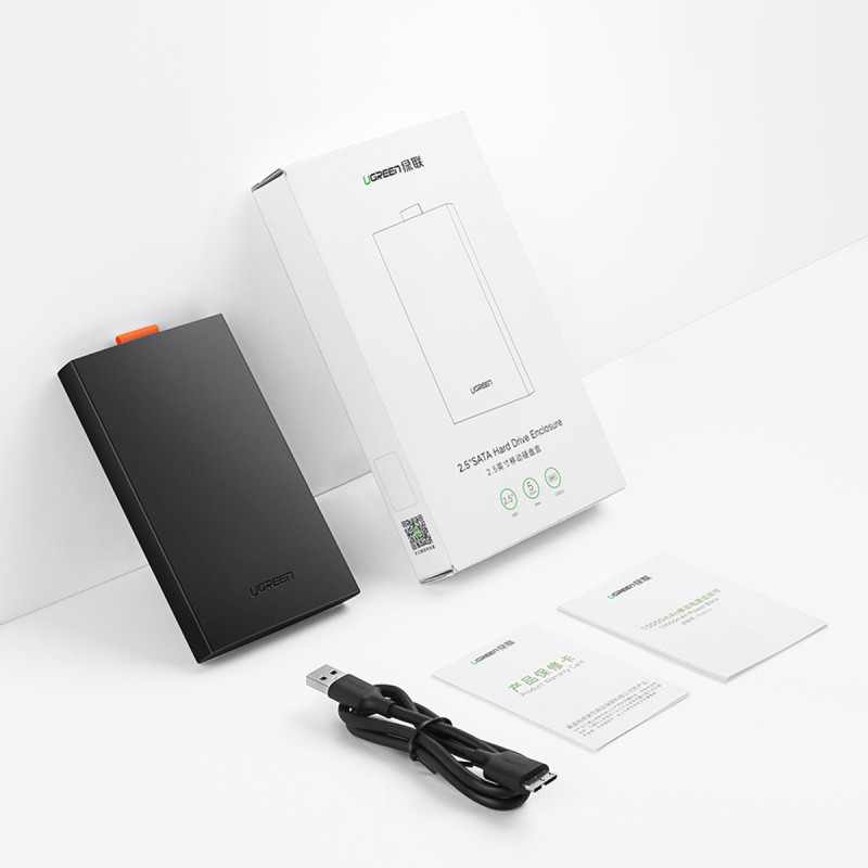 SSD HDD 2.5& 39 & 39 USB 3.0 SATA kietojo disko korpusas, juodas