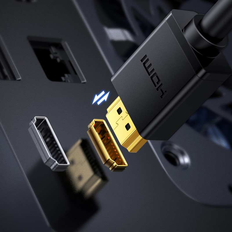 Dvikryptis HDMI - DVI kabelis 2m juodas