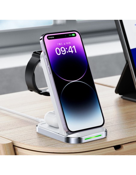 3in1 belaidžio įkrovimo stotelė telefonui, ausinėms, išmaniesiems laikrodžiams, balta
 
3in1 belaidžio įkrovimo stotelė telefonui, ausinėms, išmaniesiems laikrodžiams, balta