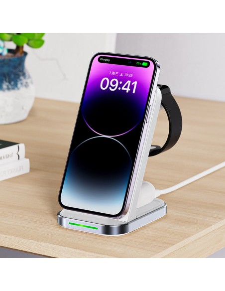 3in1 belaidžio įkrovimo stotelė telefonui, ausinėms, išmaniesiems laikrodžiams, balta
 
3in1 belaidžio įkrovimo stotelė telefonui, ausinėms, išmaniesiems laikrodžiams, balta