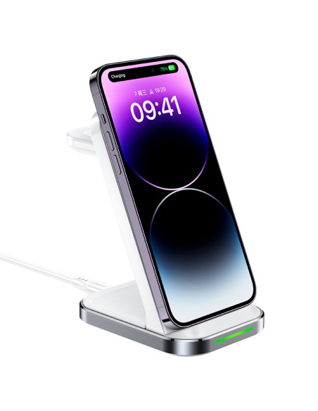 3in1 belaidžio įkrovimo stotelė telefonui, ausinėms, išmaniesiems laikrodžiams, balta
 
3in1 belaidžio įkrovimo stotelė telefonui, ausinėms, išmaniesiems laikrodžiams, balta
