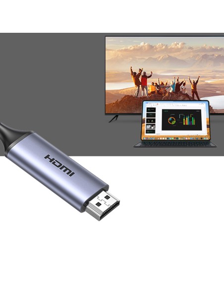 USB-C – HDMI 2.1 8K 60Hz adapterio laidas, 1,5 m pilkas
 
USB-C – HDMI 2.1 8K 60Hz adapterio laidas, 1,5 m pilkas