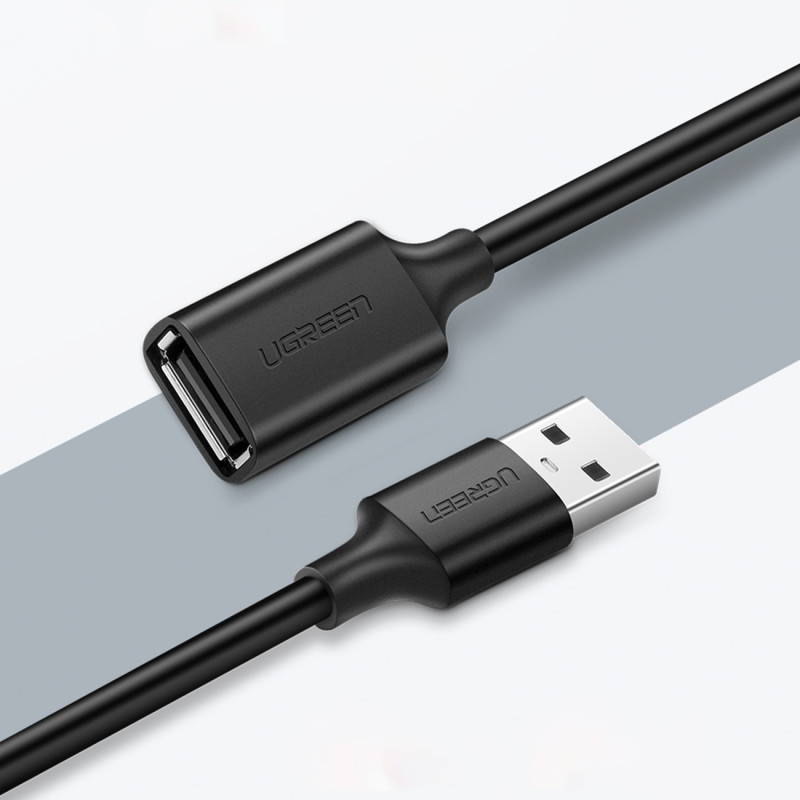 USB 2.0 ilgintuvas 480Mb/ s 3m juodas